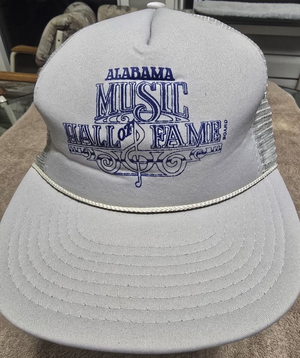 Alabama Music Hall Of Fame Trucker Hat Cap Grey Mesh Snapback Cobra Caps
